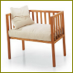 Bloomington Bench trasformable in Cradle by Riva 1920