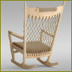 Fotel bujany PP 124 THE ROCKING CHAIR by PP Moebler