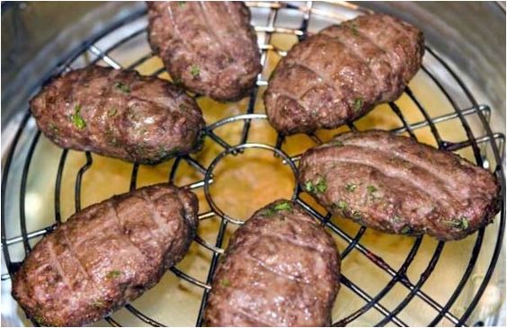 Patties na grillu powietrznym