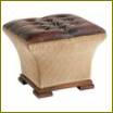 Na zdjęciu: 308-11-9T TUFTED HASSOCK firmy Baker