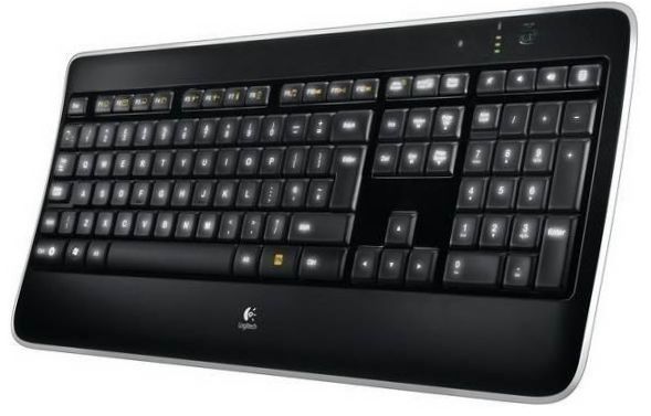 Logitech Wireless Illuminated Keyboard K800 Black USB