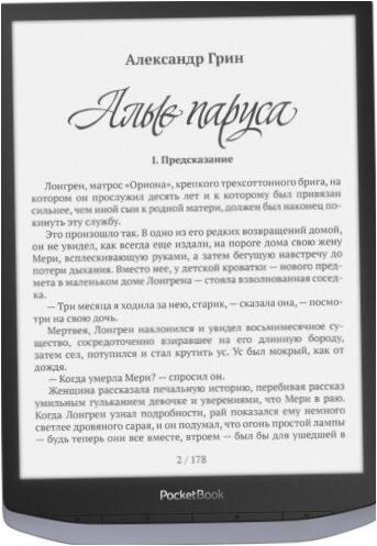 10,3" PocketBook X eBook - Typ wyświetlacza: Carta, ekran dotykowy