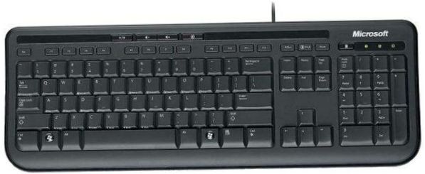 Microsoft Wired Keyboard 600 Black USB