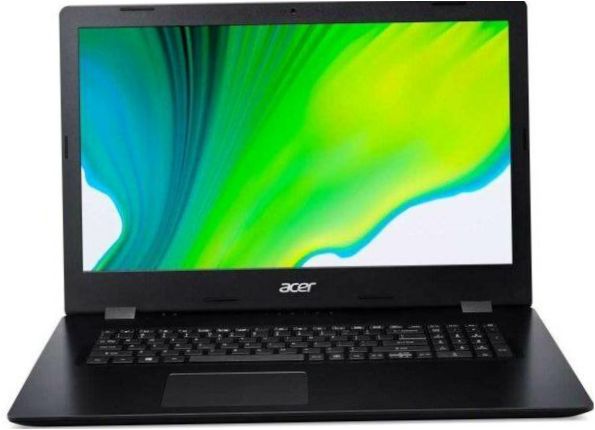 17.3 " Laptop Acer ASPIRE 3 A317-52-332C (1600x900, Intel Core i3 1.2 GHz, RAM 4 GB, SSD 256 GB, bez systemu operacyjnego), NX.HZWER.00Q, czarny