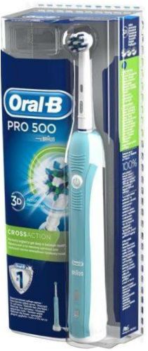 Oral-B Pro 500 CrossAction, niebiesko-biały