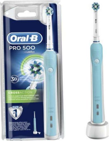 Oral-B Pro 500 CrossAction, niebiesko-biały