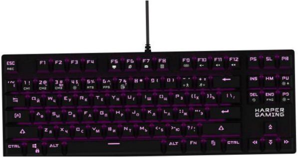 HARPER Gaming GKB-P100 Black USB