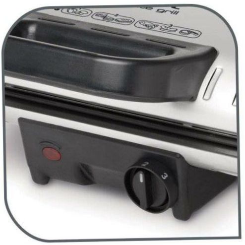 Tefal Minute Grill GC205012, czarny/metalowy