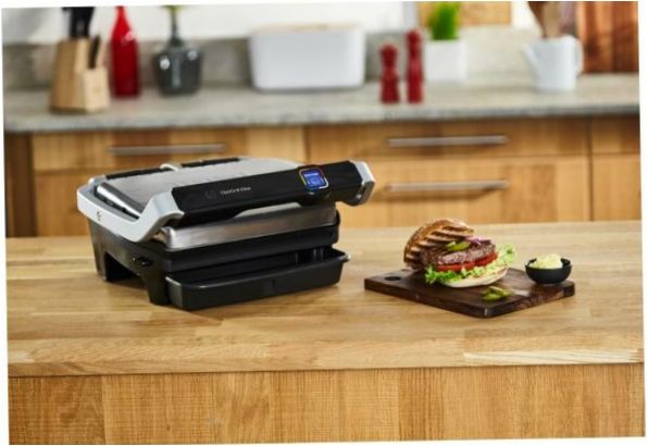 Tefal Optigrill Elite GC750, srebrny/czarny