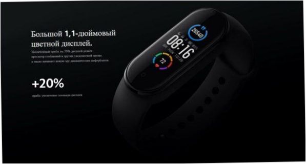 Inteligentna bransoletka Xiaomi Mi Smart Band 5 - ekran: 1,39" AMOLED