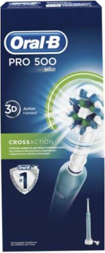 Oral-B Pro 500 CrossAction, niebiesko-biały