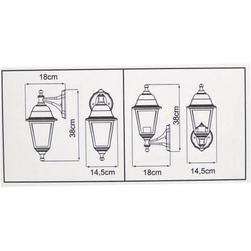 Lampa ogrodowa Duwi Riga 24141 6, E27, 60W - Napięcie: 220-240V