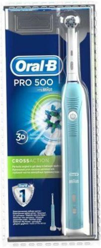 Oral-B Pro 500 CrossAction, niebiesko-biały