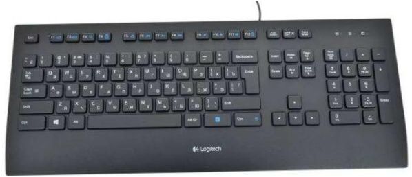 Logitech Corded Keyboard K280e Black USB