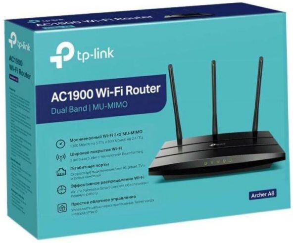 TP-LINK Archer A8, czarny