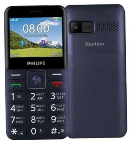 Philips Xenium E207, niebieski