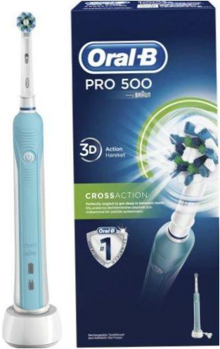 Oral-B Pro 500 CrossAction, niebiesko-biały