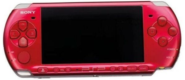 Sony PlayStation Portable Slim & Lite PSP-3000, czerwony,