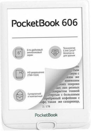 6" PocketBook 606 8 GB eBook - cechy konstrukcyjne: przyciski flip