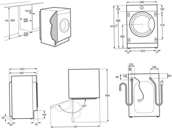 Pralka z suszarką Electrolux PerfectCare 700 EW7W3R68SI - zabezpieczenia: przeciwprzepięciowe, przed dziećmi, przed wyciekiem