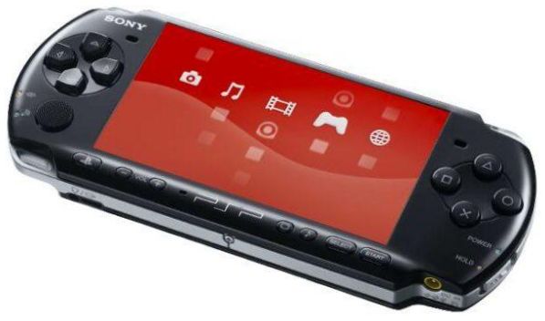 Sony PlayStation Portable Slim & Lite PSP-3000, czerwony,