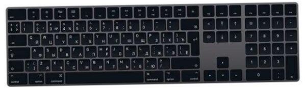 Apple Magic Keyboard z klawiaturą numeryczną (MRMH2RS/A) Space Gray Bluetooth