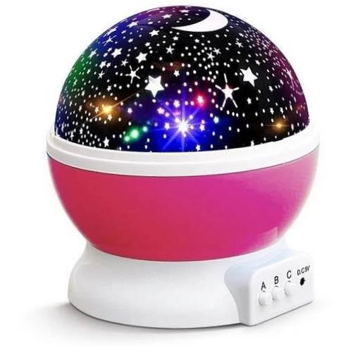 Cosmo Nightlight Projector - Cechy: podświetlany, przezroczysty dyfuzor, zmiana kolorów, lampki w zestawie