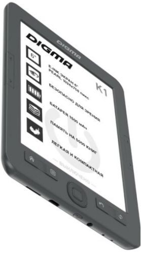 6" e-book DIGMA K1 - obsługa kart pamięci: microSD, microSDHC, microSDXC