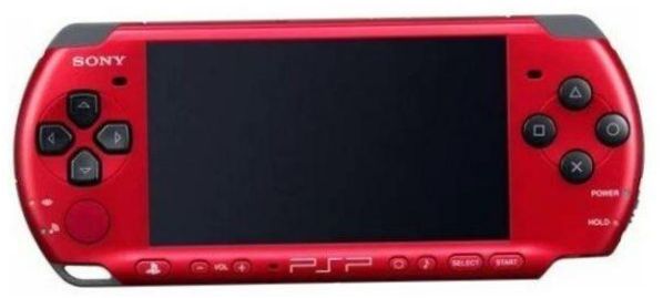 Sony PlayStation Portable Slim & Lite PSP-3000, czerwony,