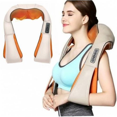 MASAŻYSTA NECK KNEADING cam neck and shoulder massager with infrared heating (4k)