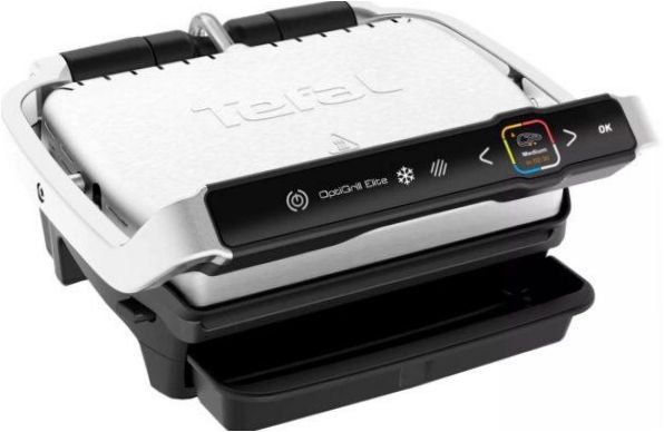 Tefal Optigrill Elite GC750, srebrny/czarny