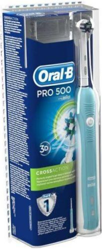 Oral-B Pro 500 CrossAction, niebiesko-biały