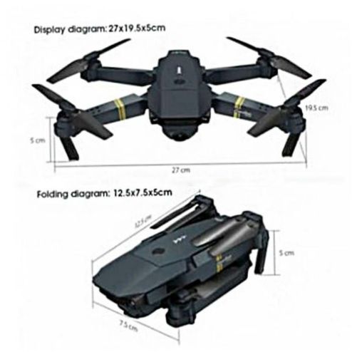 Eachine E58 WIFI FPV 2MP, czarny