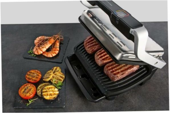 Tefal Optigrill Elite GC750, srebrny/czarny