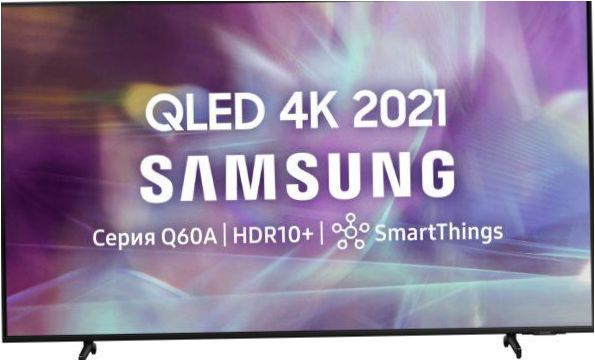 65" Samsung QE65Q60AAU QLED TV, HDR (2021), czarny