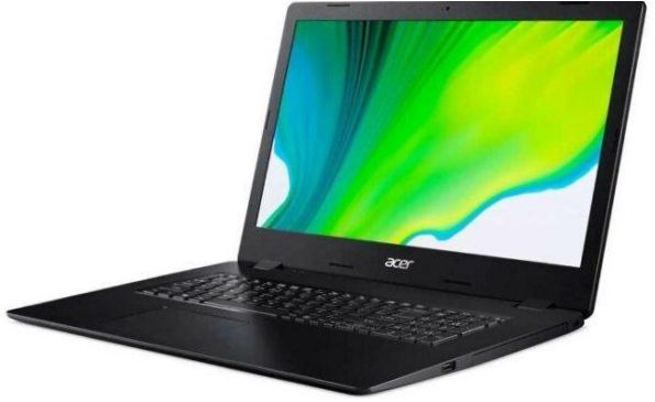 17.3" Acer ASPIRE 3 A317-52-332C Notebook (1600x900, Intel Core i3 1.2GHz, 4GB RAM, 256GB SSD, bez systemu operacyjnego), NX.HZWER.00Q, Black