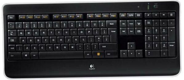 Logitech Wireless Illuminated Keyboard K800 Black USB