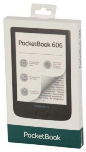 6" PocketBook 606 eBook 8GB - wymiary: 108x161x8 mm, waga: 145g