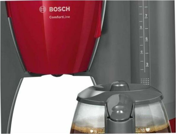 Bosch ComfortLine TKA 6A041/6A044, czerwony/antracytowy