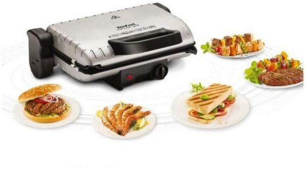 Tefal Minute Grill GC205012, czarny/metalowy