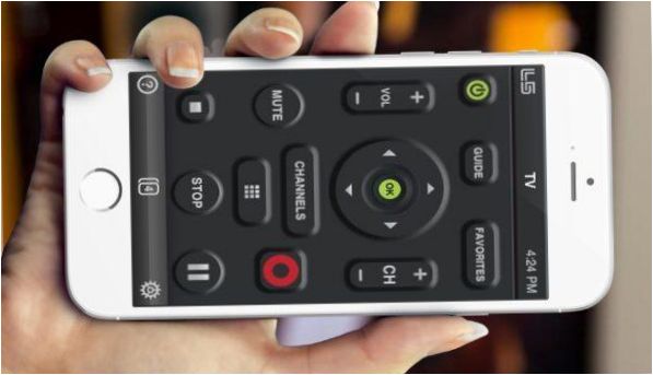 Aplikacja TV Remote na telefonie iPhone